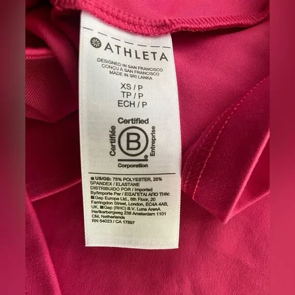Athleta Conscious Dress Salvia Pink Sport Pocket Sleeveless Sz XSP - Picture 8 of 8